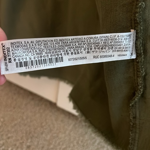 Green Zara Corduroy jacket - Picture 5 of 8